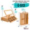 Adjustable Wooden Art Easel: Portable Tabletop Easel with Storage 3-Drawers & Paint Palette - Beechwood Table Top Easels for Painting, Canvas, Artist Stand & Drawing Board
